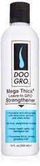 DOO GRO Fortalecedor Mega Espeso sin enjuague, envase 10oz, aporta manejabilidad y brillo ligero