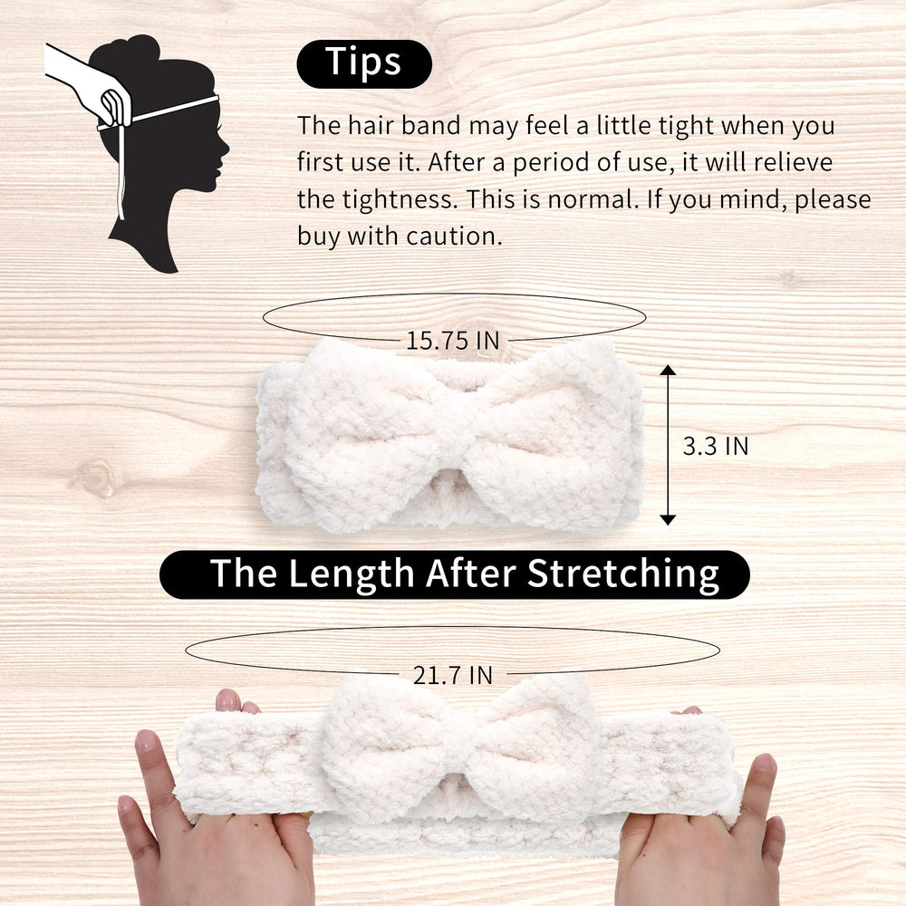 DOOBO spa headbands microfiber texture close-up showing soft feel