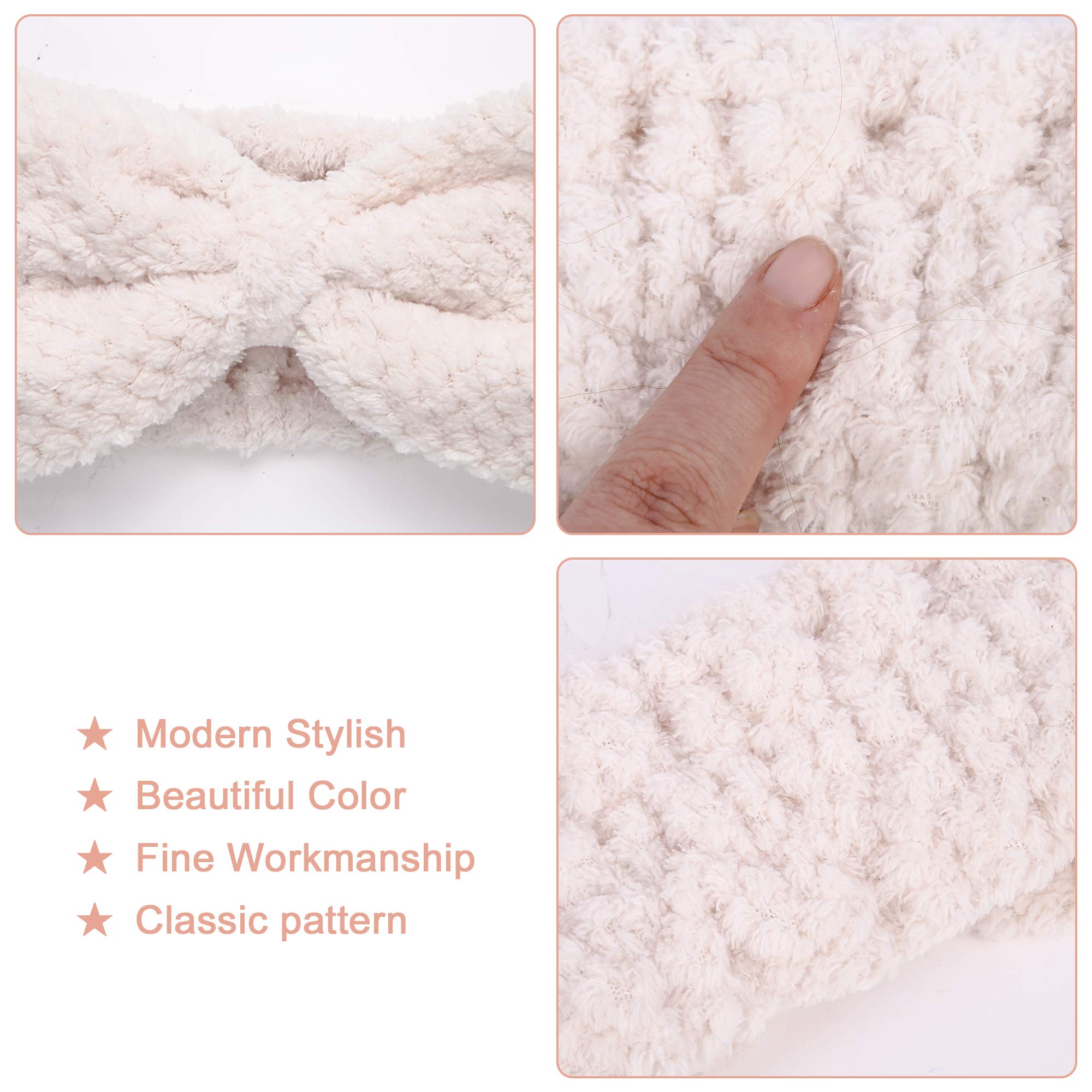 DOOBO spa headbands worn during makeup to keep hair off face