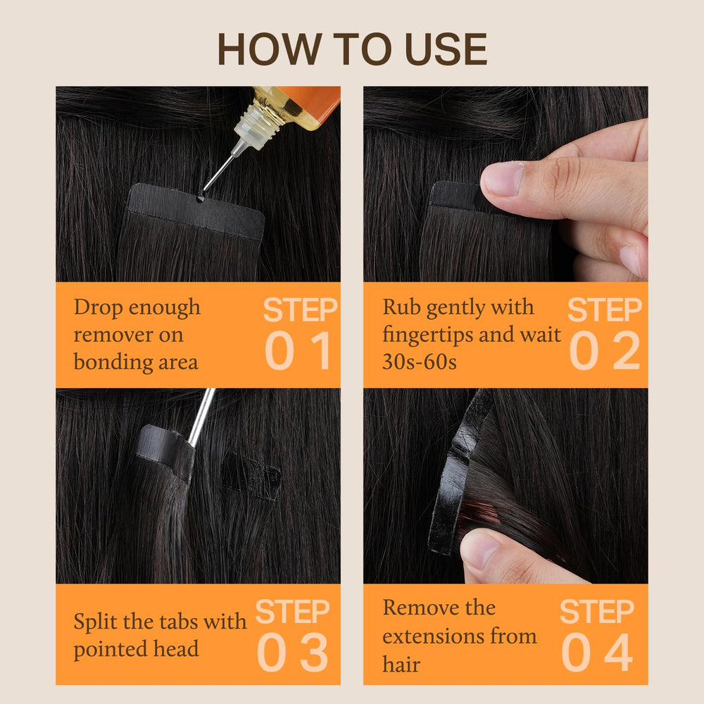DOORES Tape-in Extension Remover label Kumquat highlights natural fragrance