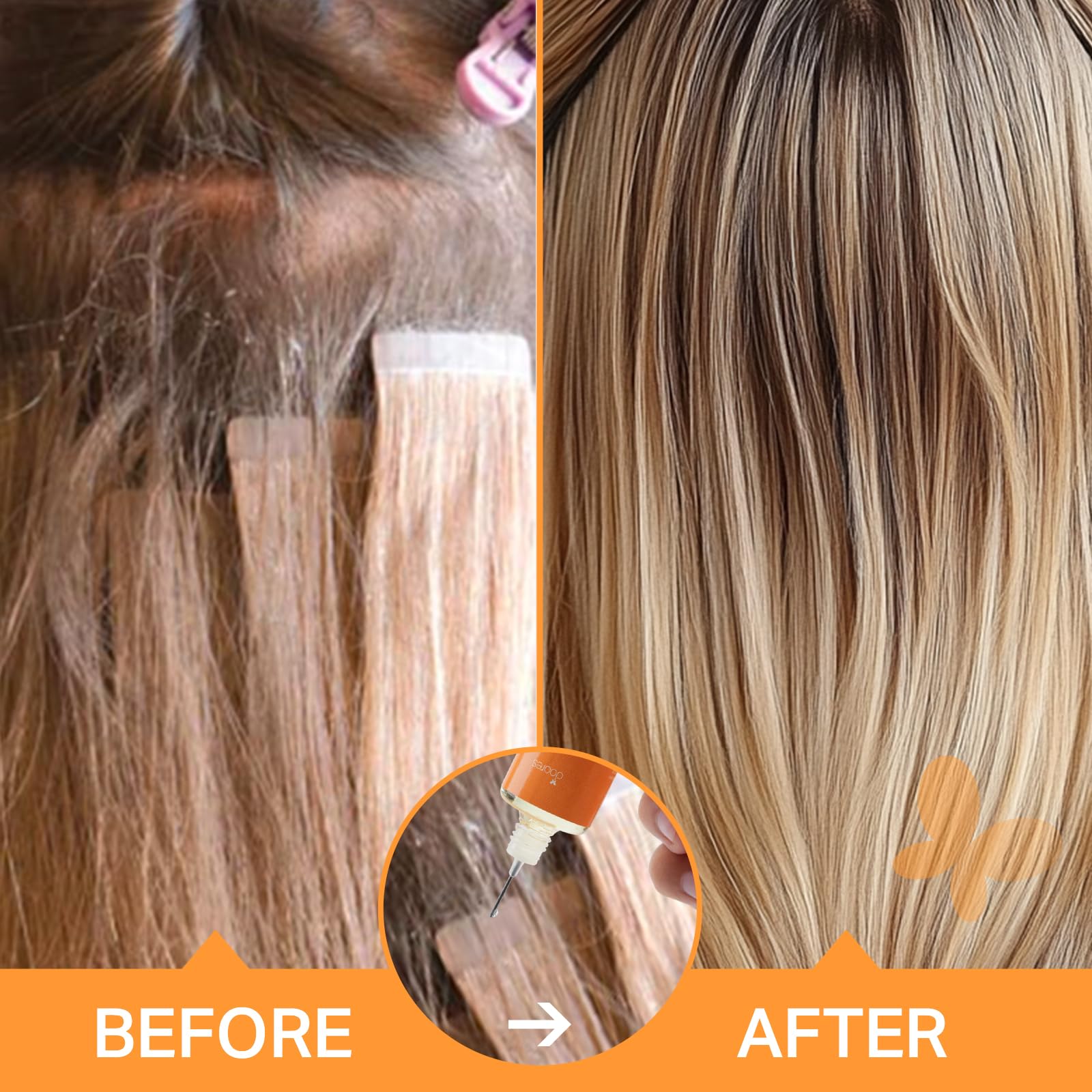DOORES Tape-in Extension Remover travel pack fits on-the-go routines