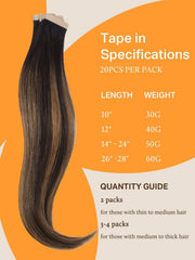 DOORES color swatch image shows balayage to chestnut tones for color matching.
