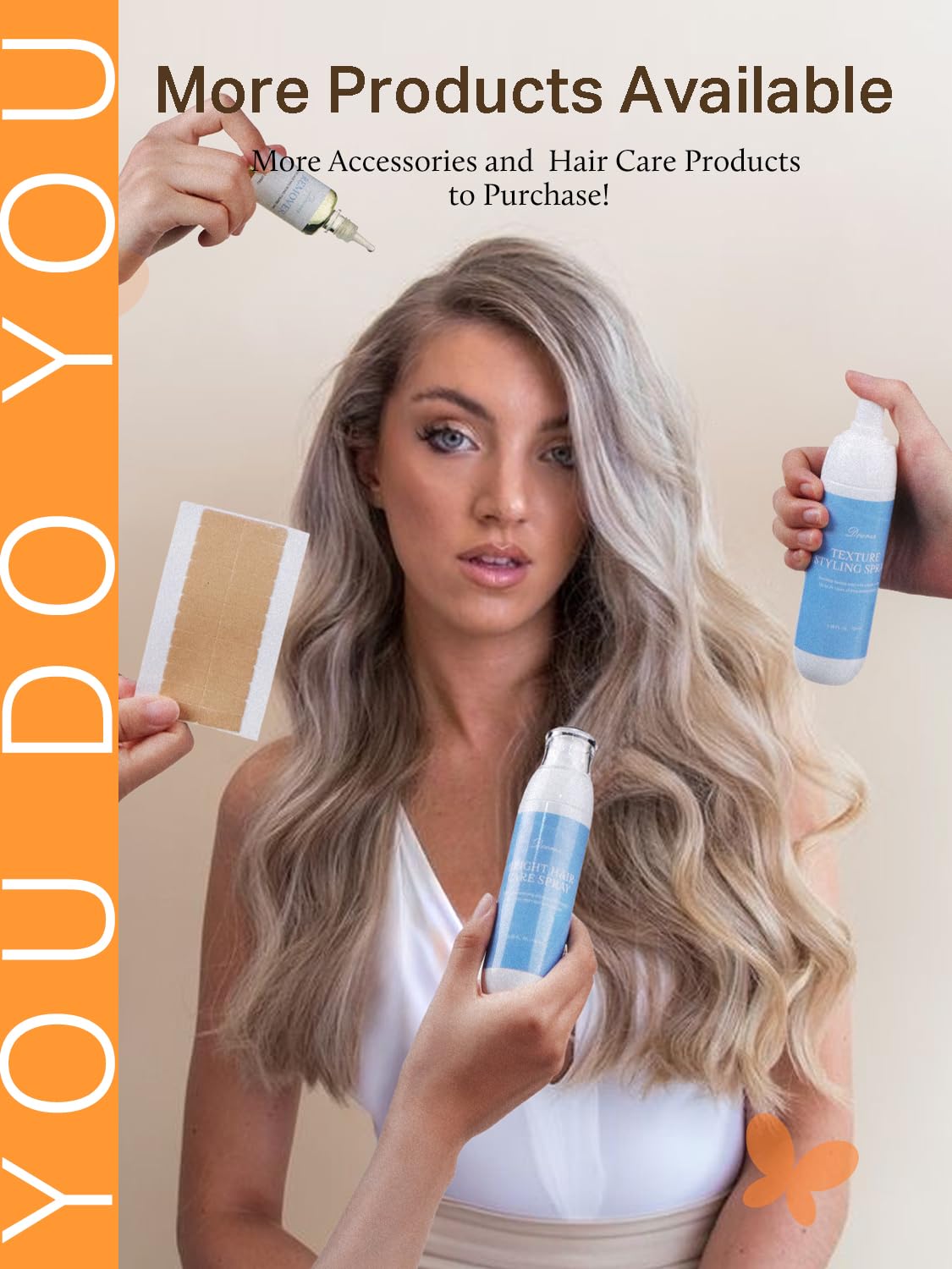 DOORES natural straight Remy hair showcases everyday styling versatility.
