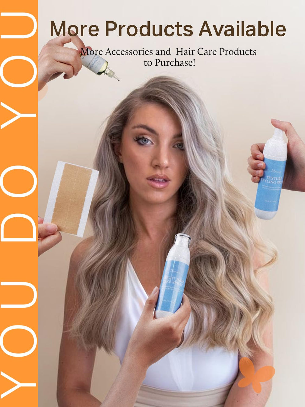 DOORES natural straight Remy hair showcases everyday styling versatility.