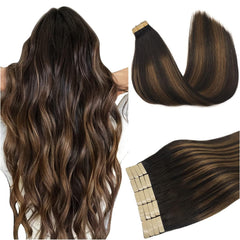 DOORES Tape-In Hair Extensions packaging shows premium Remy hair for a natural start.