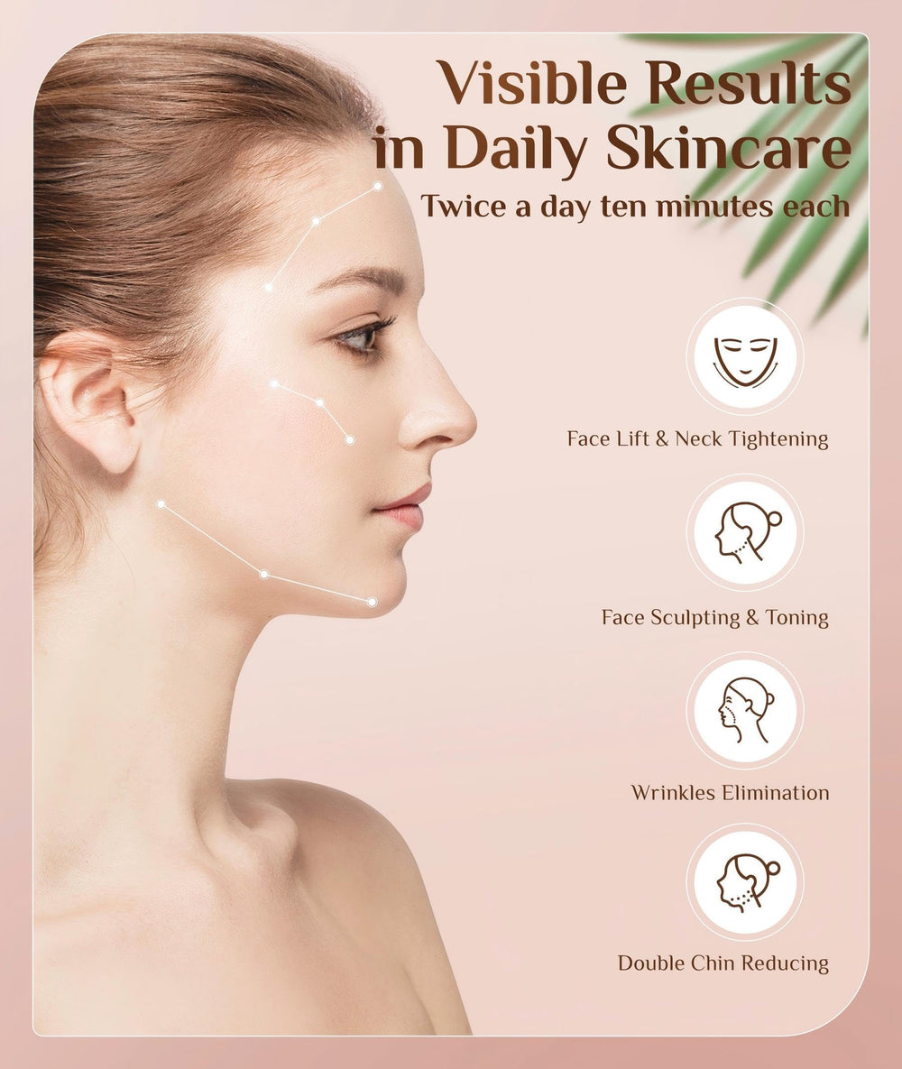 Dopsikn double chin-target tool for gentle sculpting-like sensations.