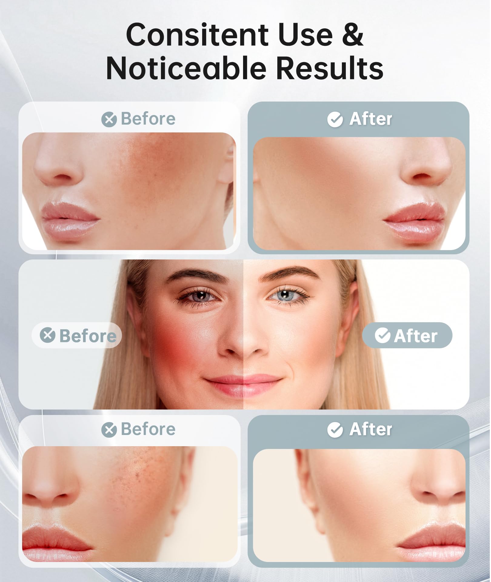 Dopsikn face massager thermal and light mode demo for relaxation.