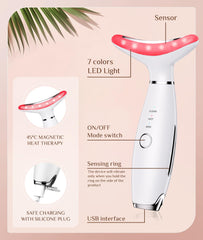Dopsikn vibrating facial massager delivering soothing pulses on cheeks