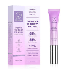 Doracome bottle of caffeine-retinol under-eye serum for lightweight hydration.