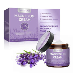 Doracome crema magnesio, textura suave para relajación muscular nocturna.