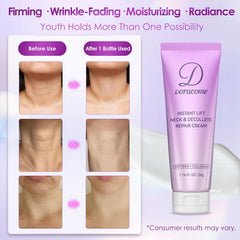 Doracome Retinol, Collagen & Hyaluronic Acid Neck Firming Cream | Anti-Aging Moisturizer for Face & Neck