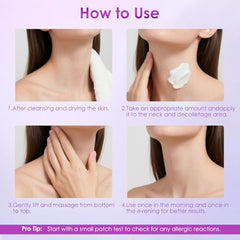Doracome Retinol, Collagen & Hyaluronic Acid Neck Firming Cream | Anti-Aging Moisturizer for Face & Neck