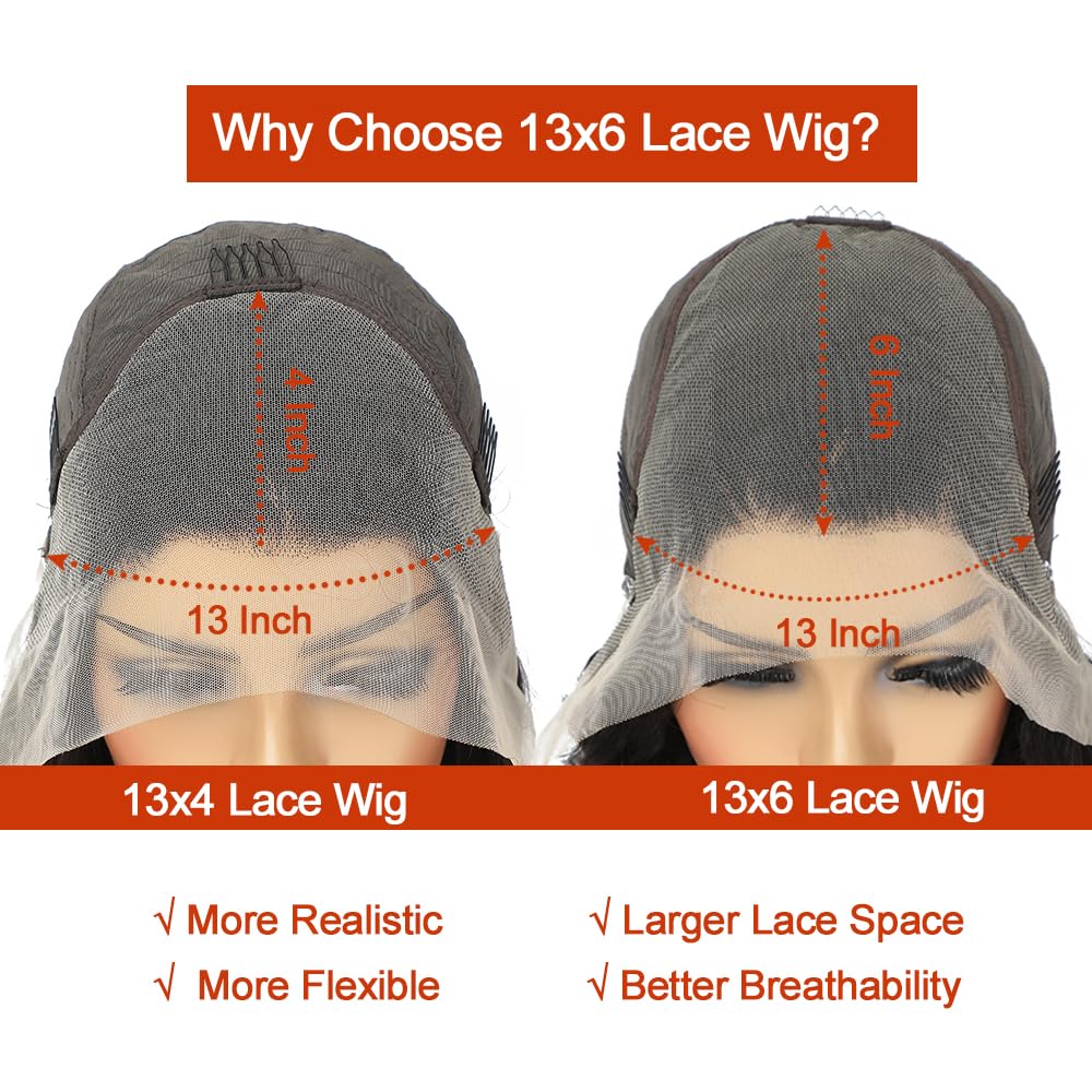 dorbess Ginger Orange 30-Inch Wig lace closeup shows undetectable lace for seamless melt