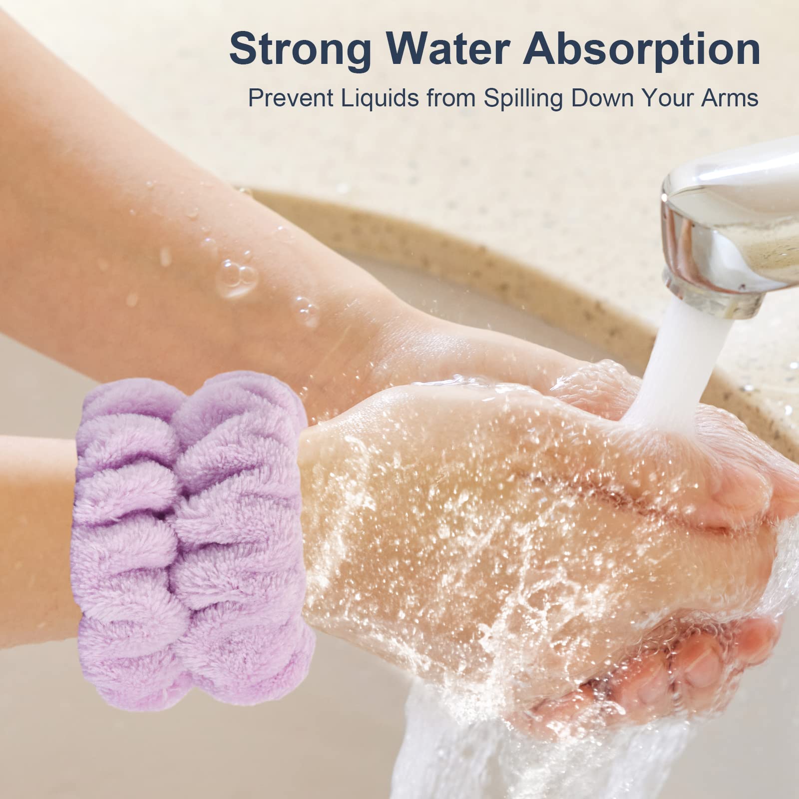 Dorbetar spa wristbands color options shown for stylish, practical skincare.