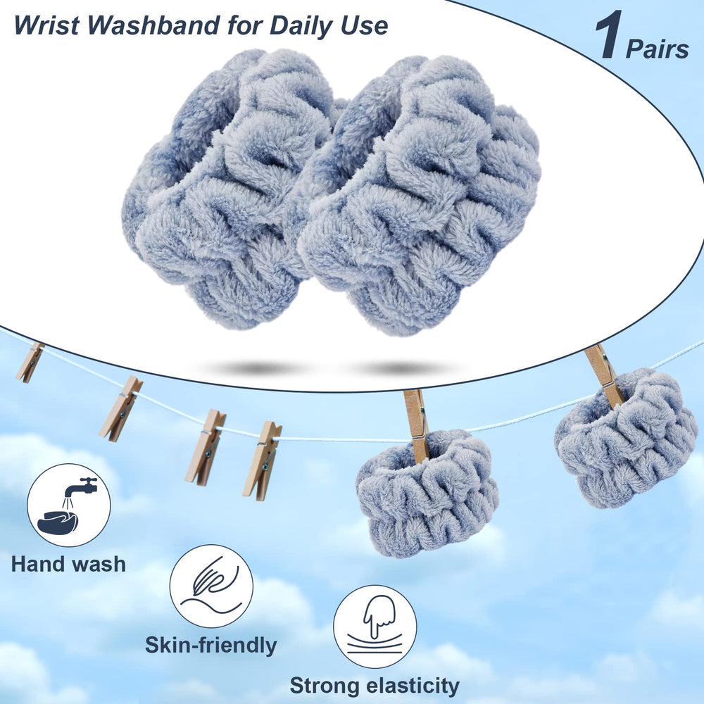 Dorbetar washing-face wristbands help prevent water splashes on clothes.