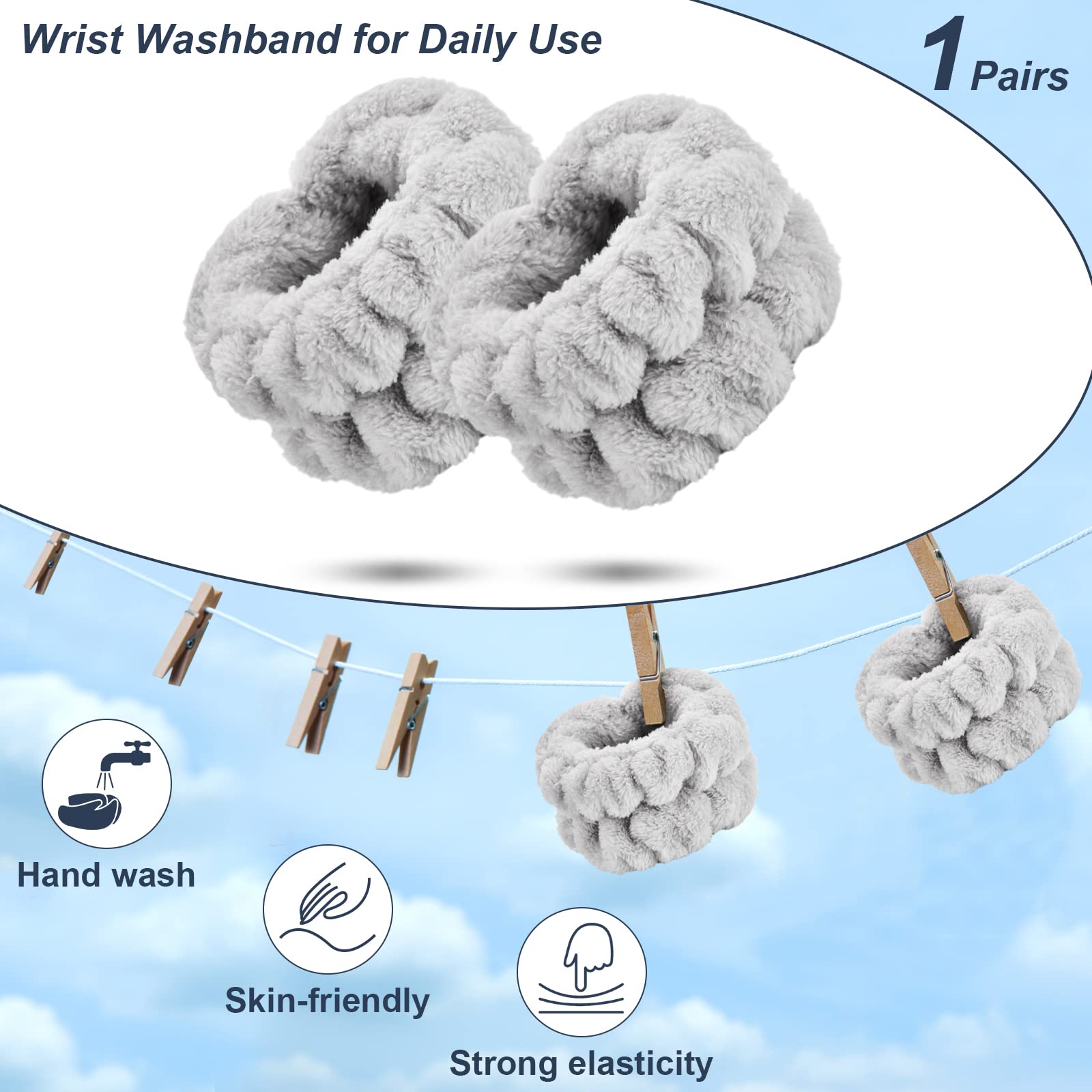 Dorbetar wristbands washable, suitable for washing vegetables and fruits.