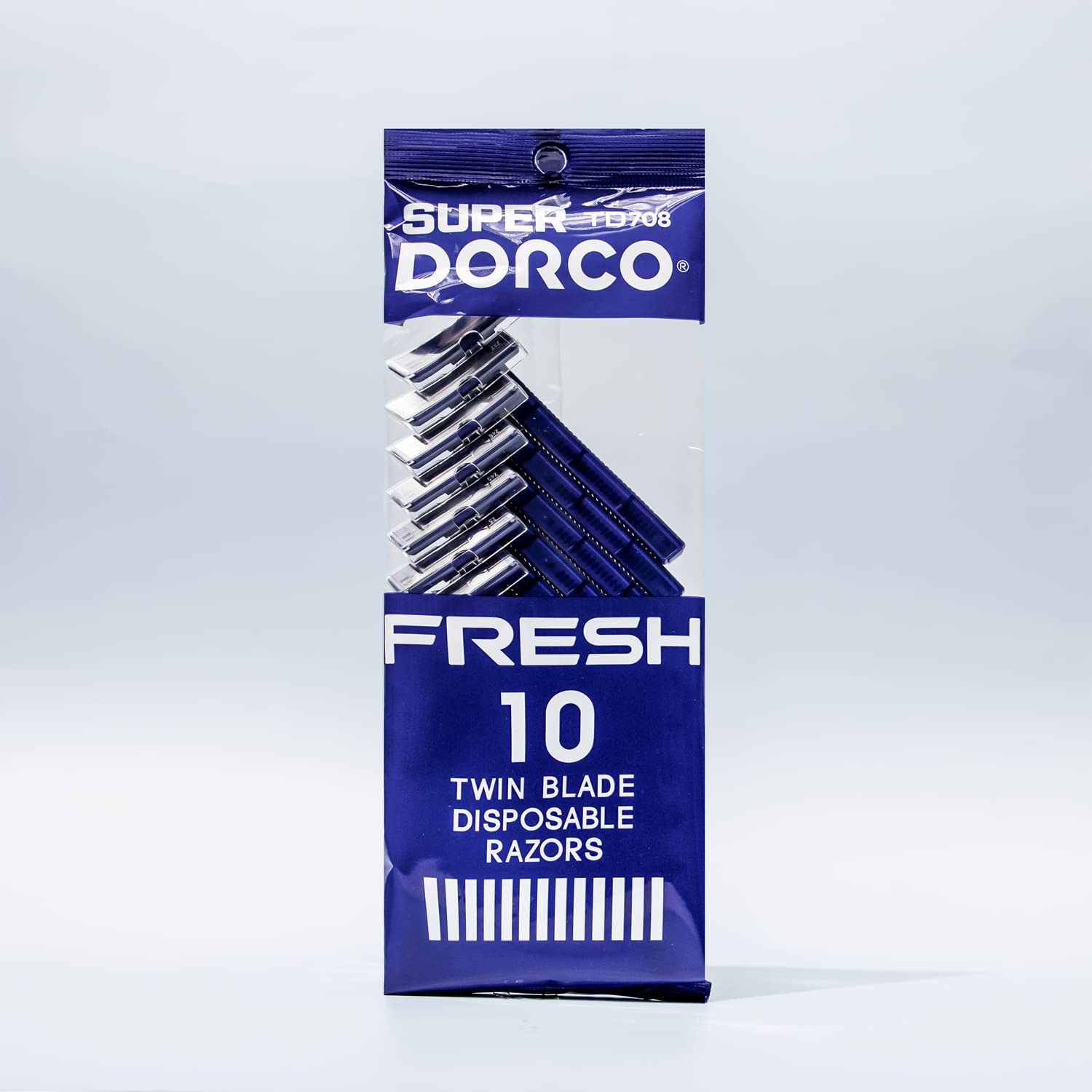 Dorco Fresh razor with ergonomic non-slip handle for secure control