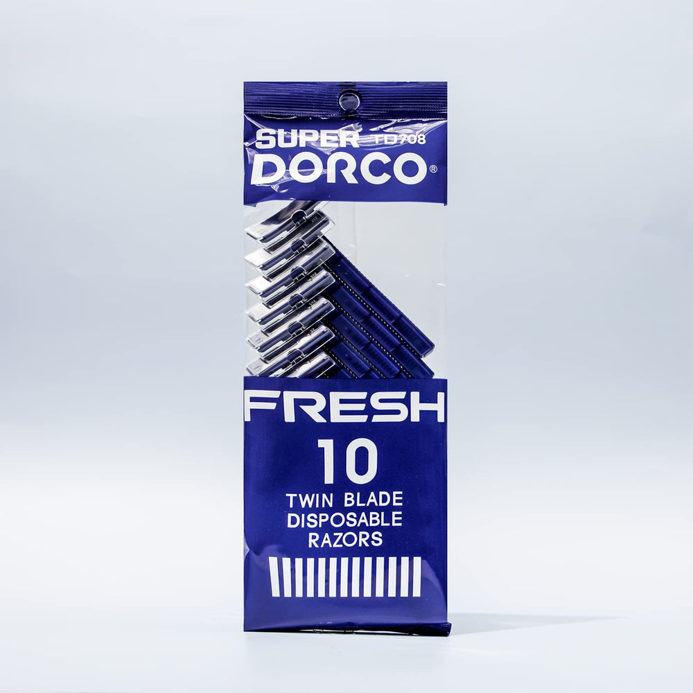 Dorco Fresh razor with ergonomic non-slip handle for secure control