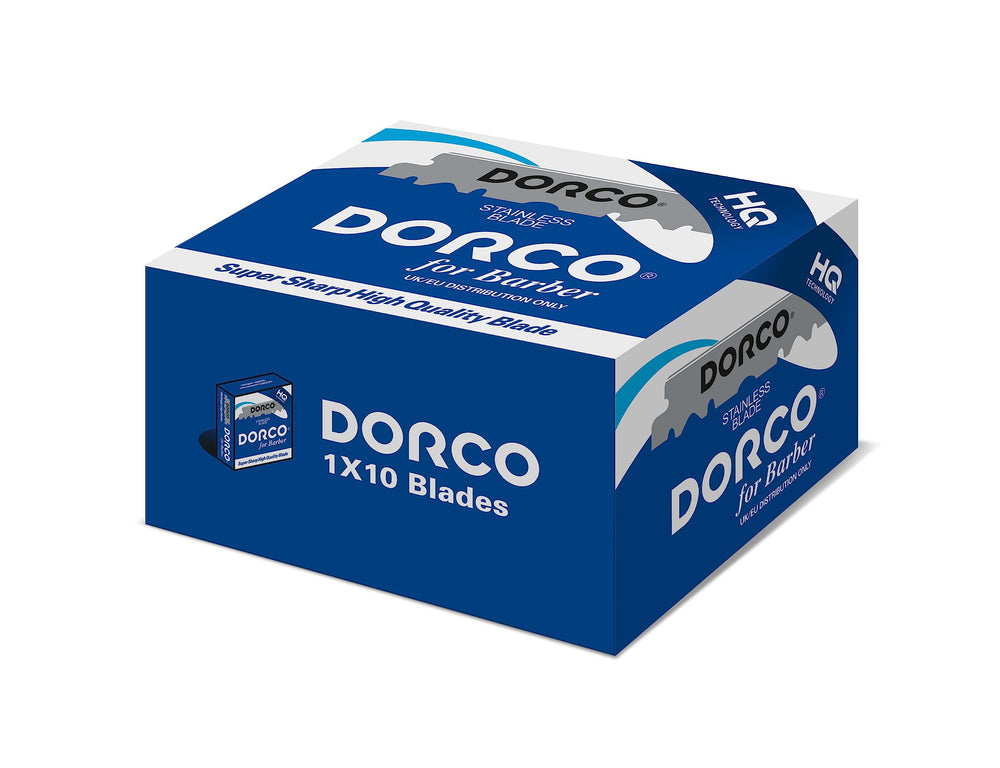 Dorco HQ first-cut sharp edge detail for accurate shaving.