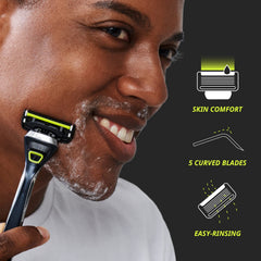 Dorco Pace 5 Pro open blade design allows easy rinsing and blade longevity