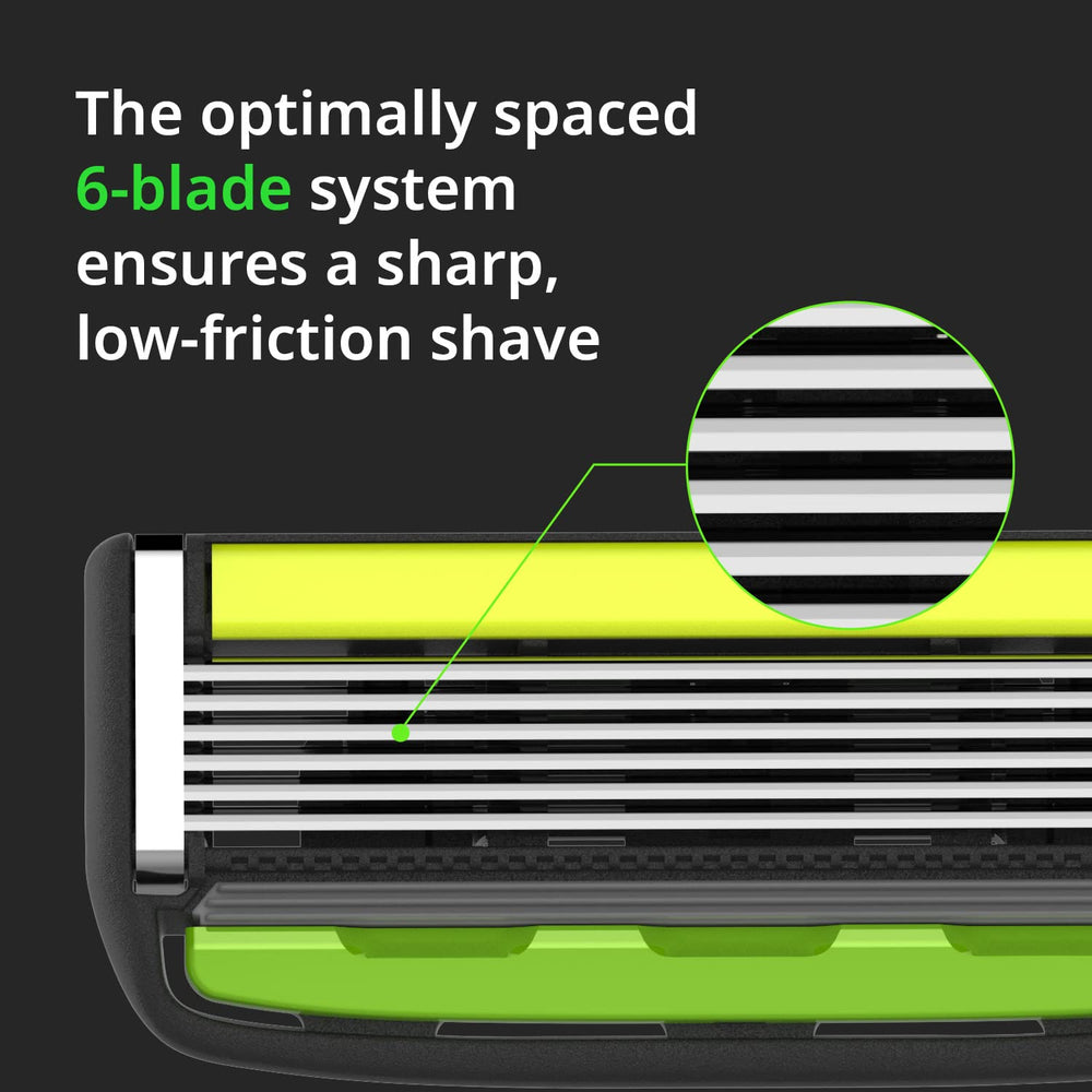 Dorco Pace 6 Pro 3D Motion skin-friendly performance on sensitive skin.