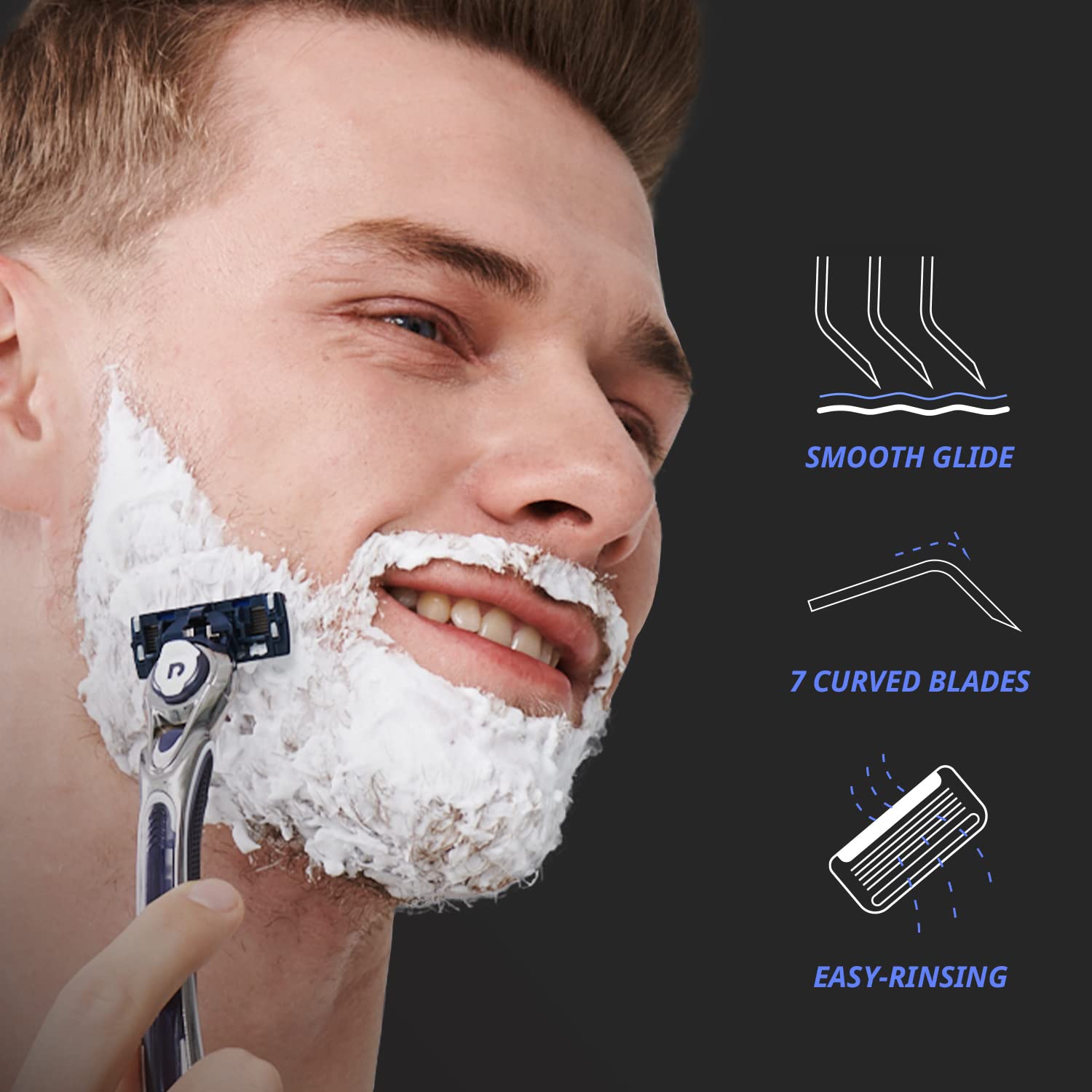 Dorco Pace 7 interchangeable heads pack compatible with Dorco handles