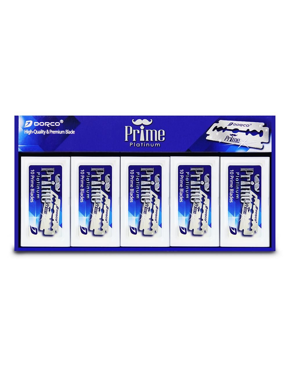 Dorco Prime edge close-up shows a sharp blade for a clean first pass