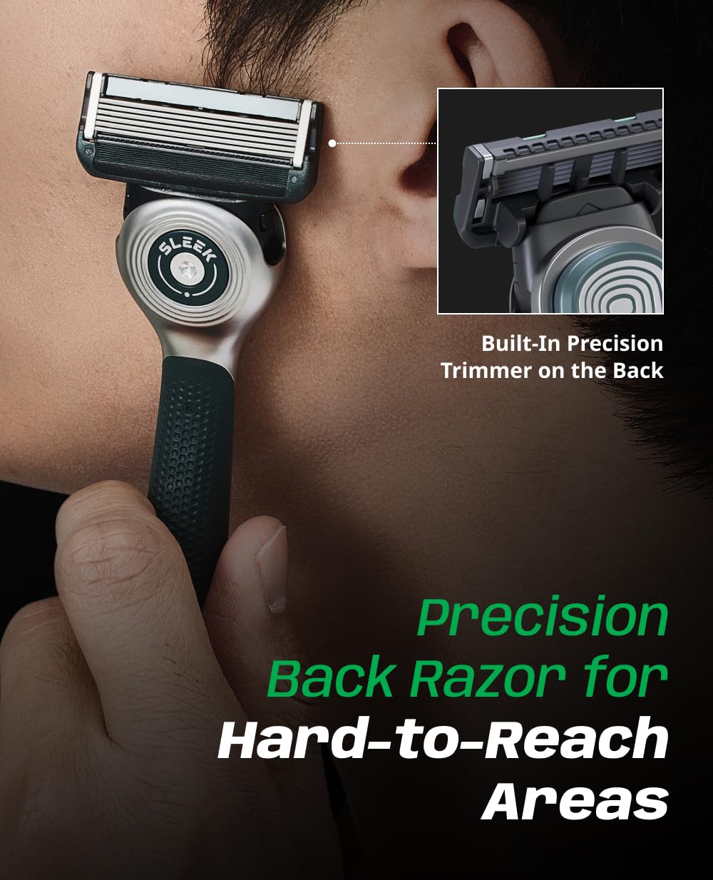 DORCO SLEEK open-flow cartridges stay cleaner longer