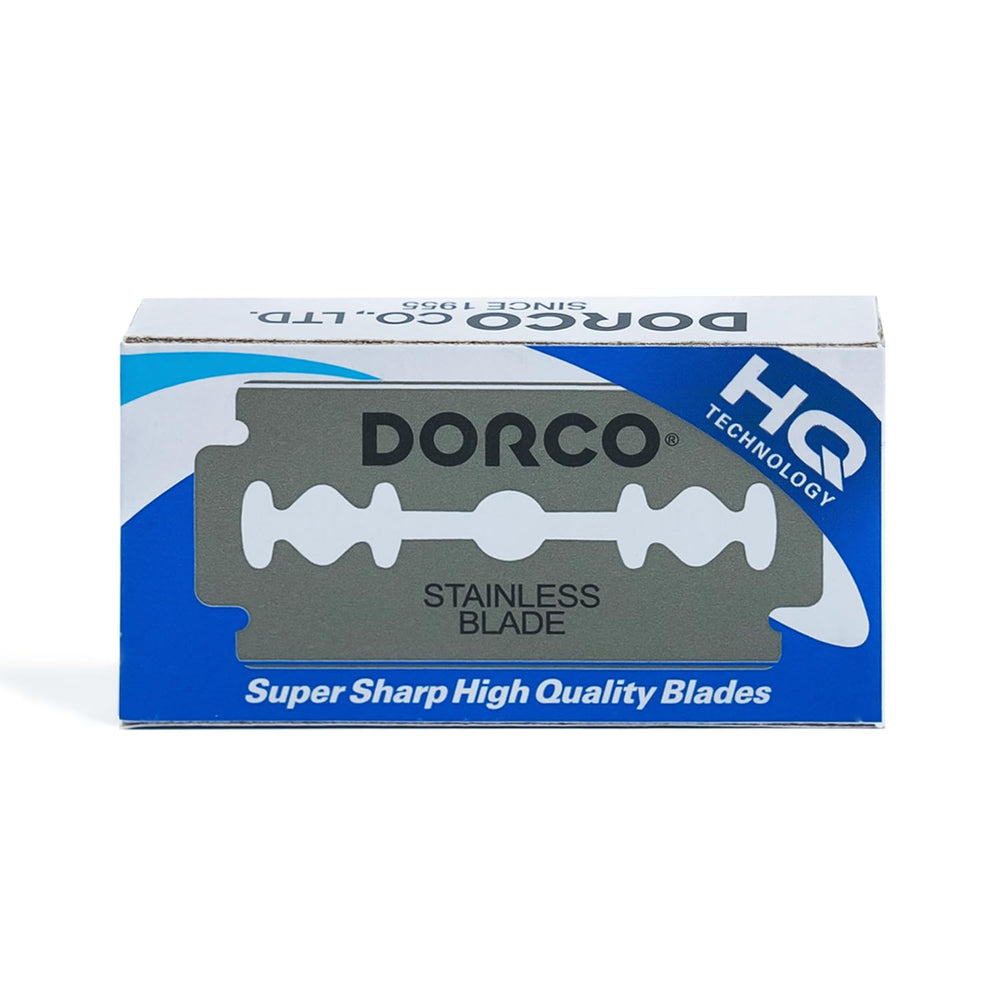 DORCO ST300 platinum blade with sharp edge for a smooth, precise shave.