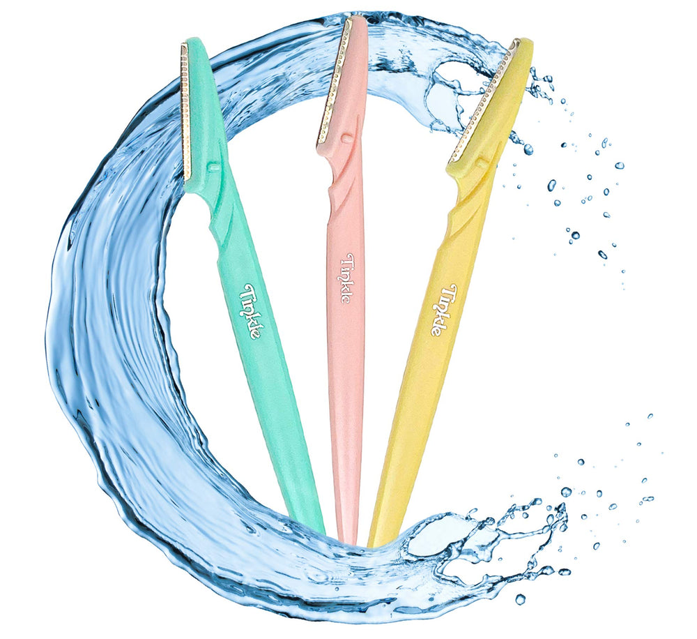 DORCO Tinkle Dermaplaning Tool close-up highlighting protective blade cover