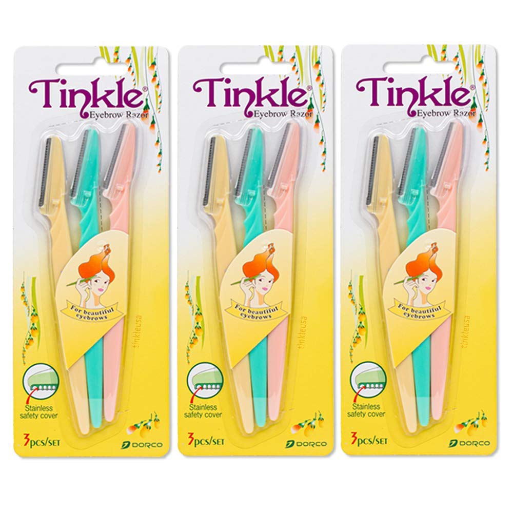 Dorco Tinkle 9ct packaging with protective cover for safe at-home use.