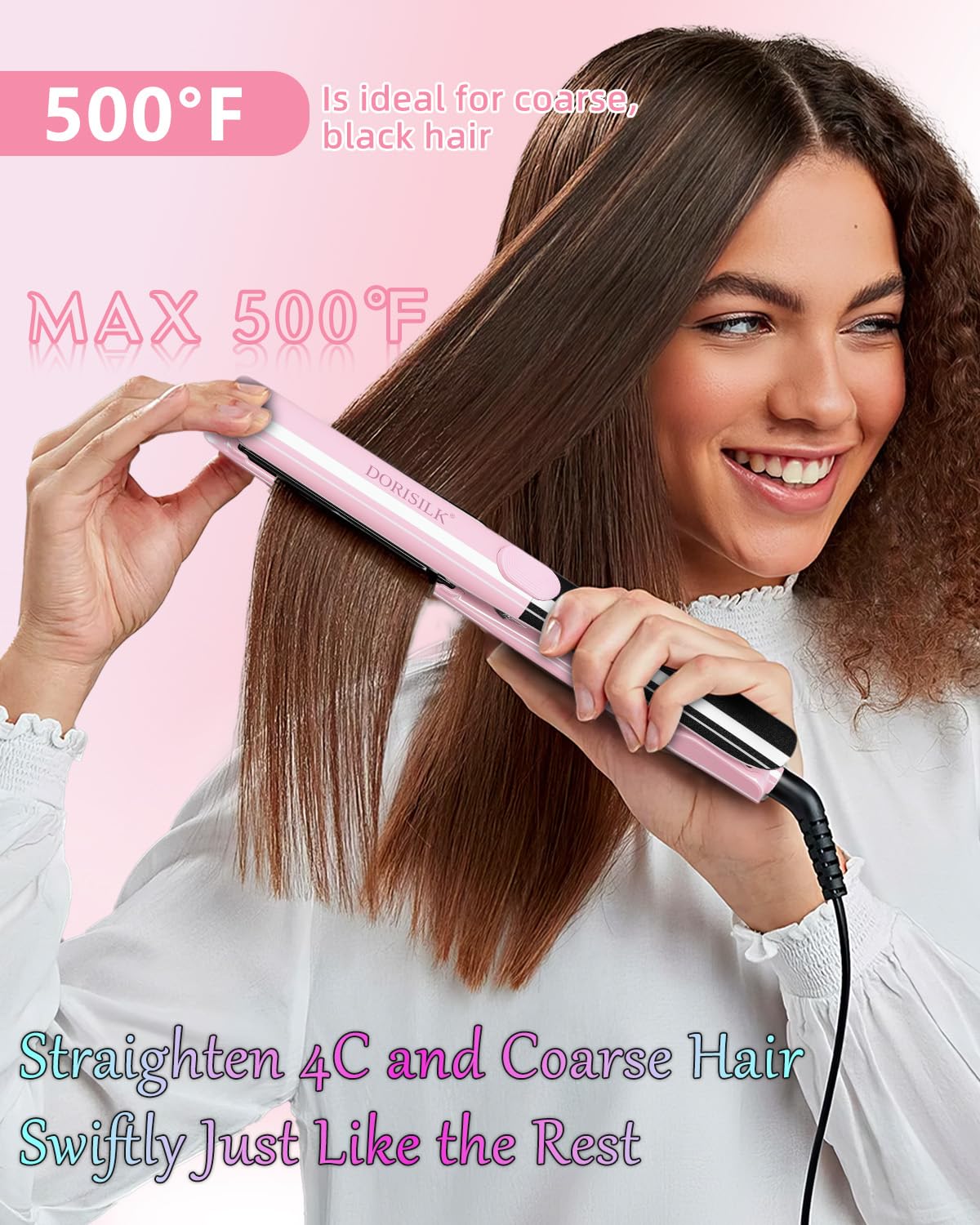 Dorisilk plasma technology aims to reduce frizz while boosting shine for smoother results.