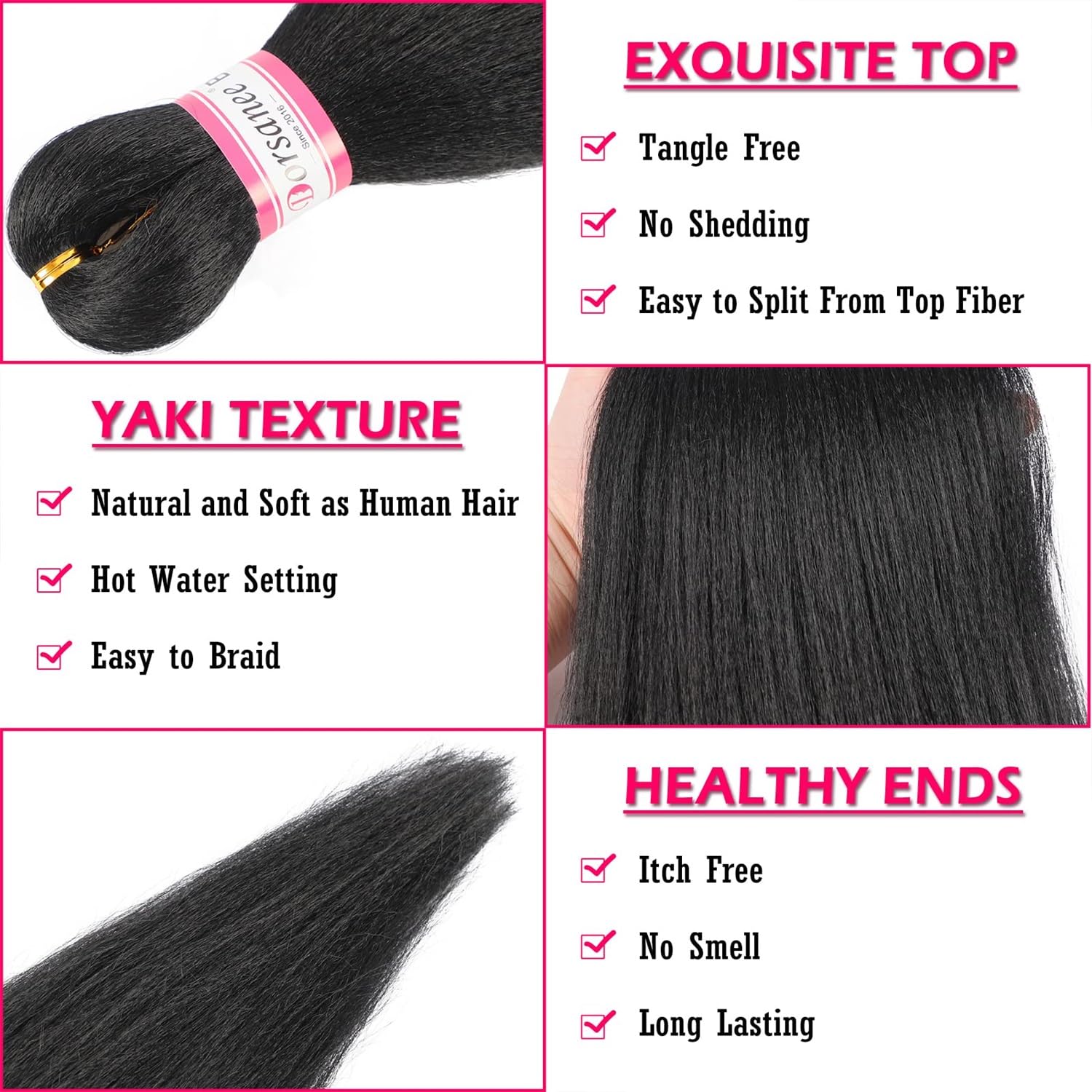 Dorsanee hot water setting feature braiding hair for easy styling