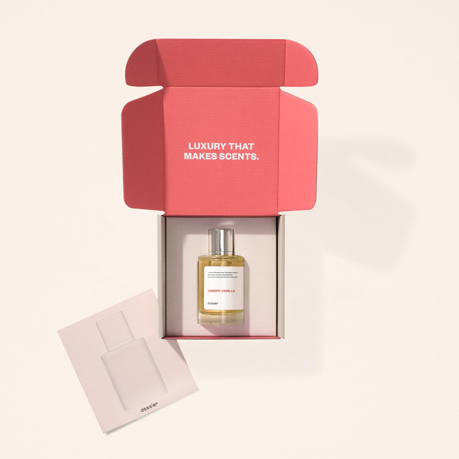 Dossier Ambery Vanilla cedarwood note hinting at a warm base
