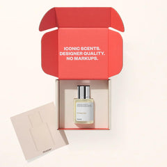 Dossier Citrus Tea label detail showing elegant typography and refined elegance.