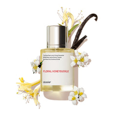 Dossier Floral Honeysuckle bottle front for everyday elegance