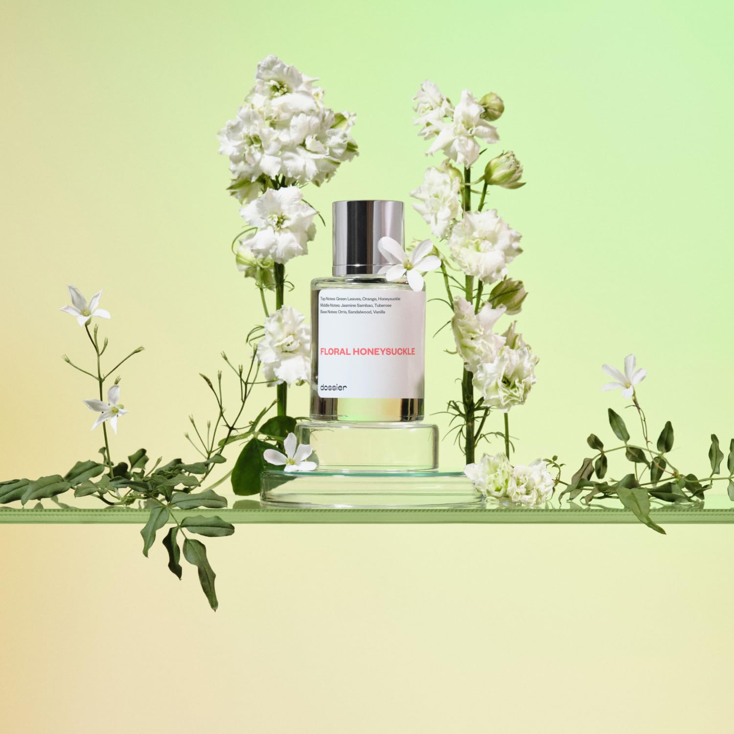 Dossier Floral Honeysuckle assembled box, premium presentation with Grasse-inspired scent