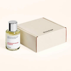 Dossier Gourmand Orange Blossom base notes deliver praline, vanilla, and tonka bean warmth.