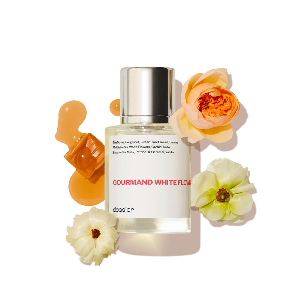 Dossier Gourmand White Flowers bottle for everyday wear.