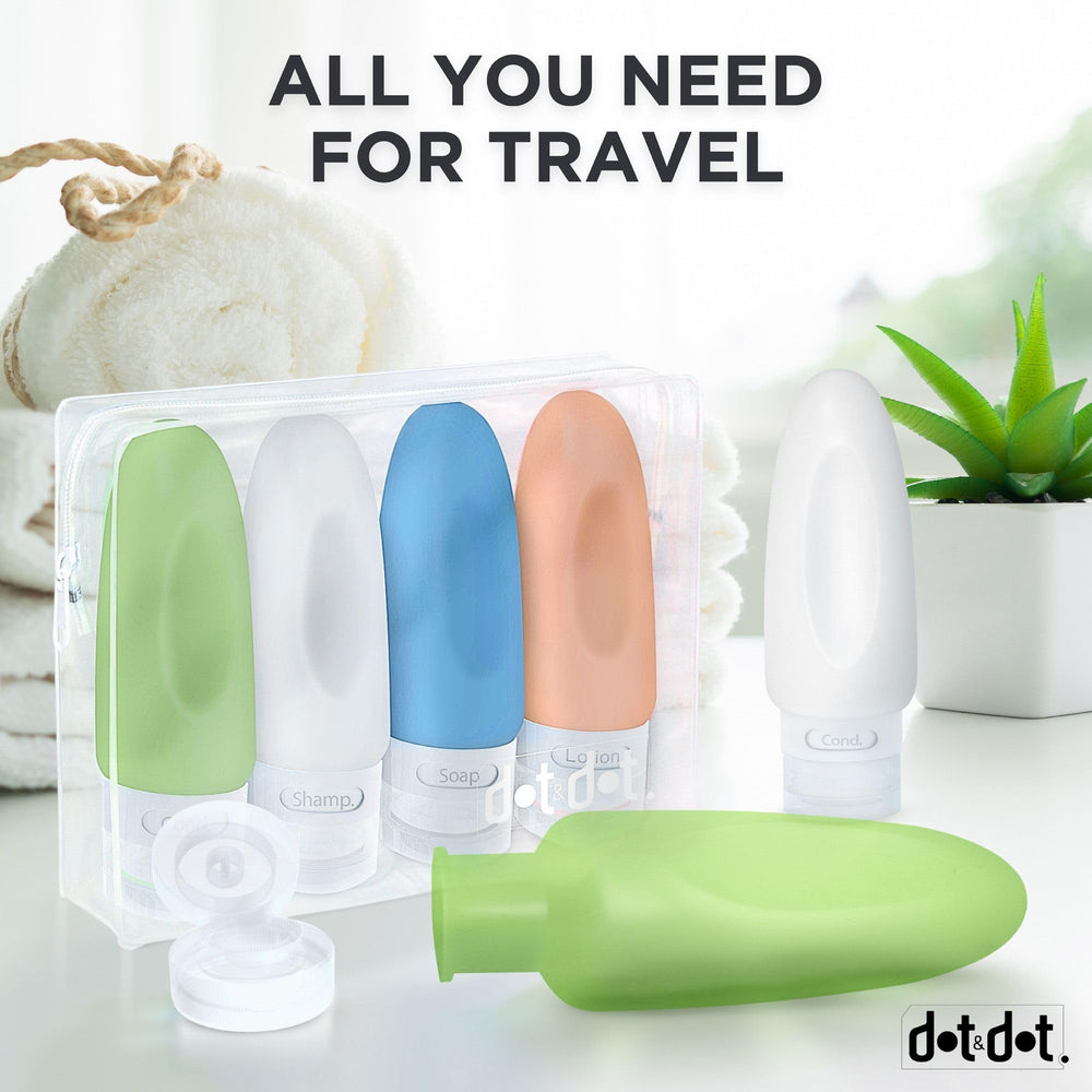 Dot&Dot travel bottle gift set ideal for travelers.