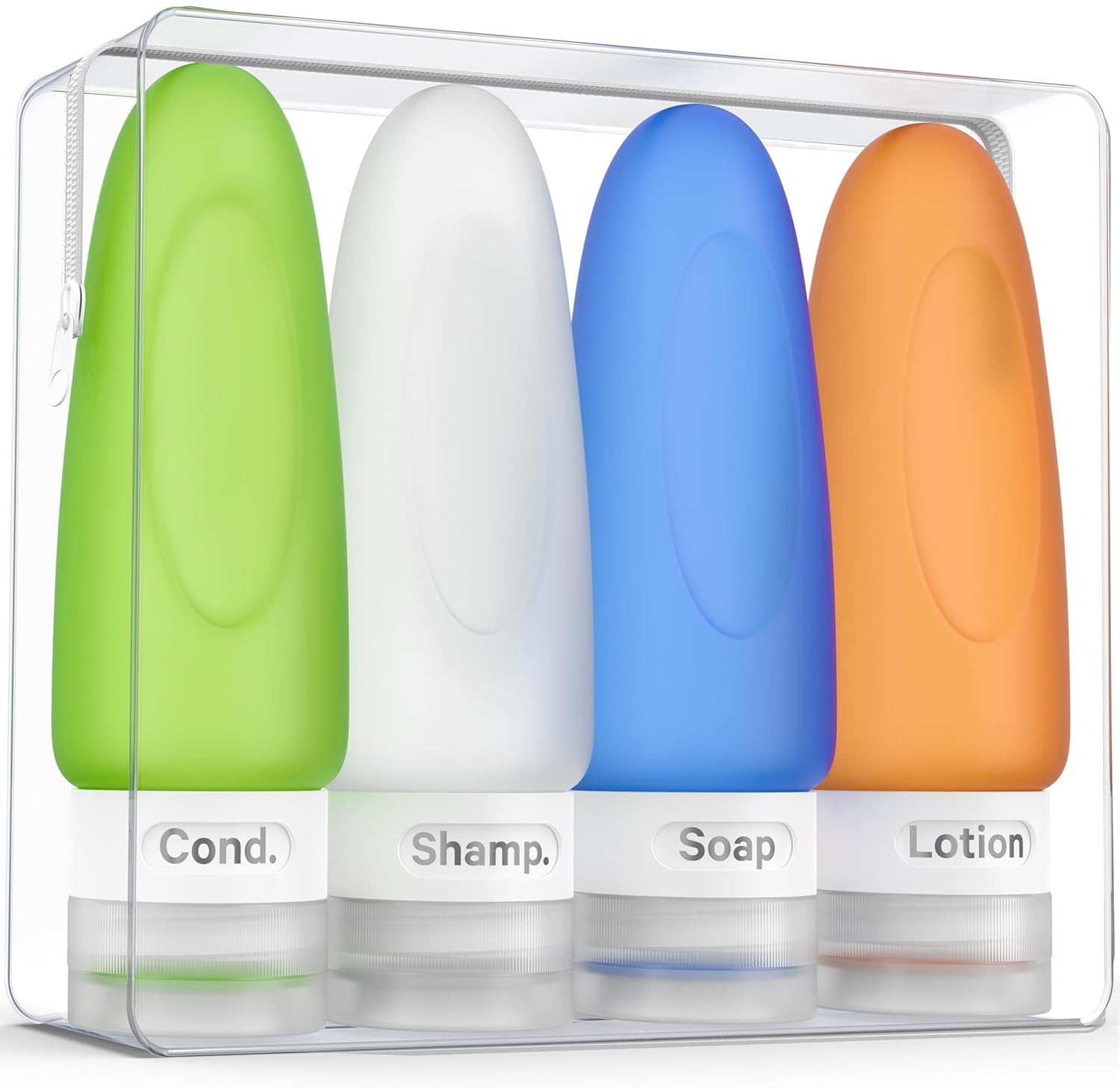 Dot&Dot leak-proof travel bottles with cap-dispense prevent spills.