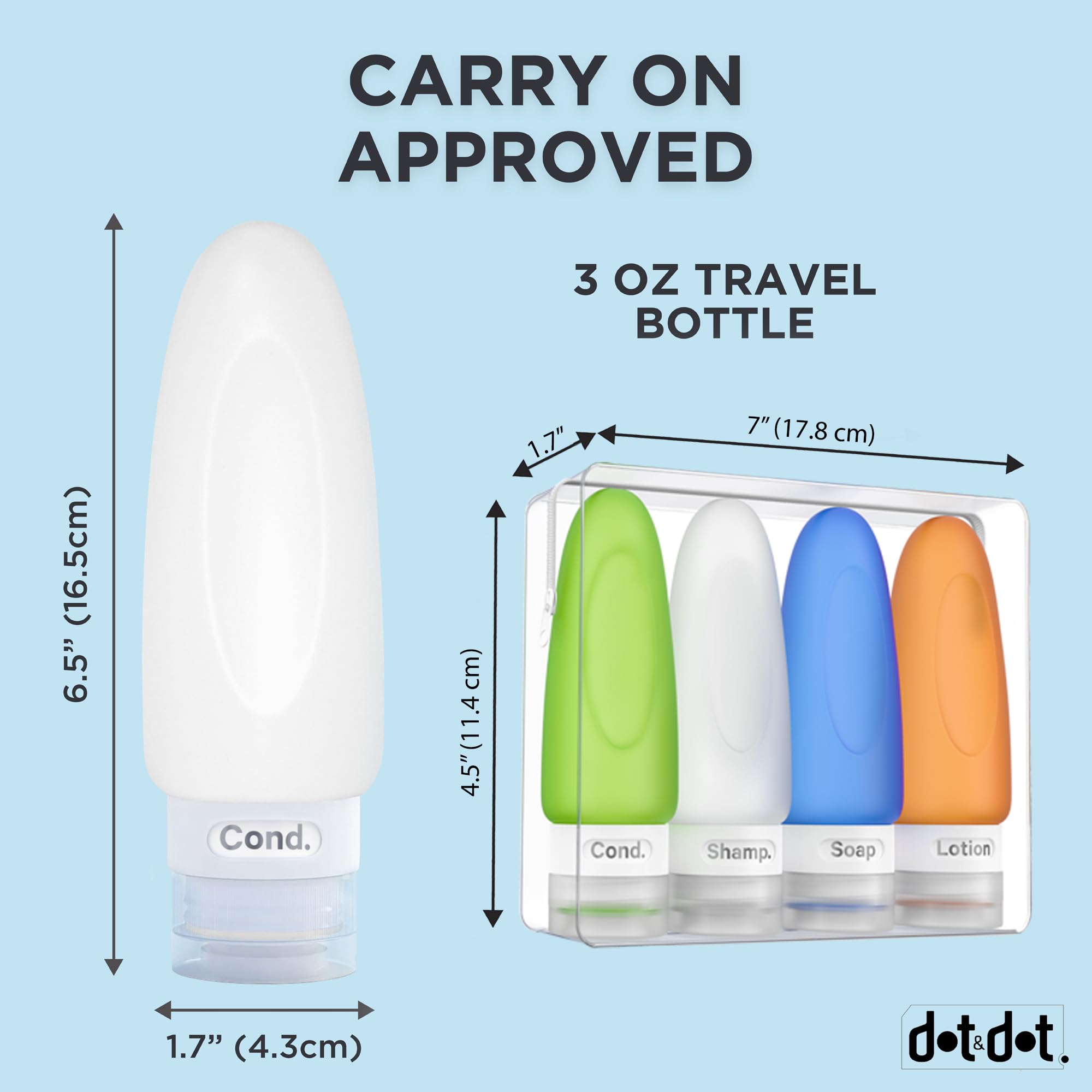 Dot&Dot see-through zip pouch speeds security checks.