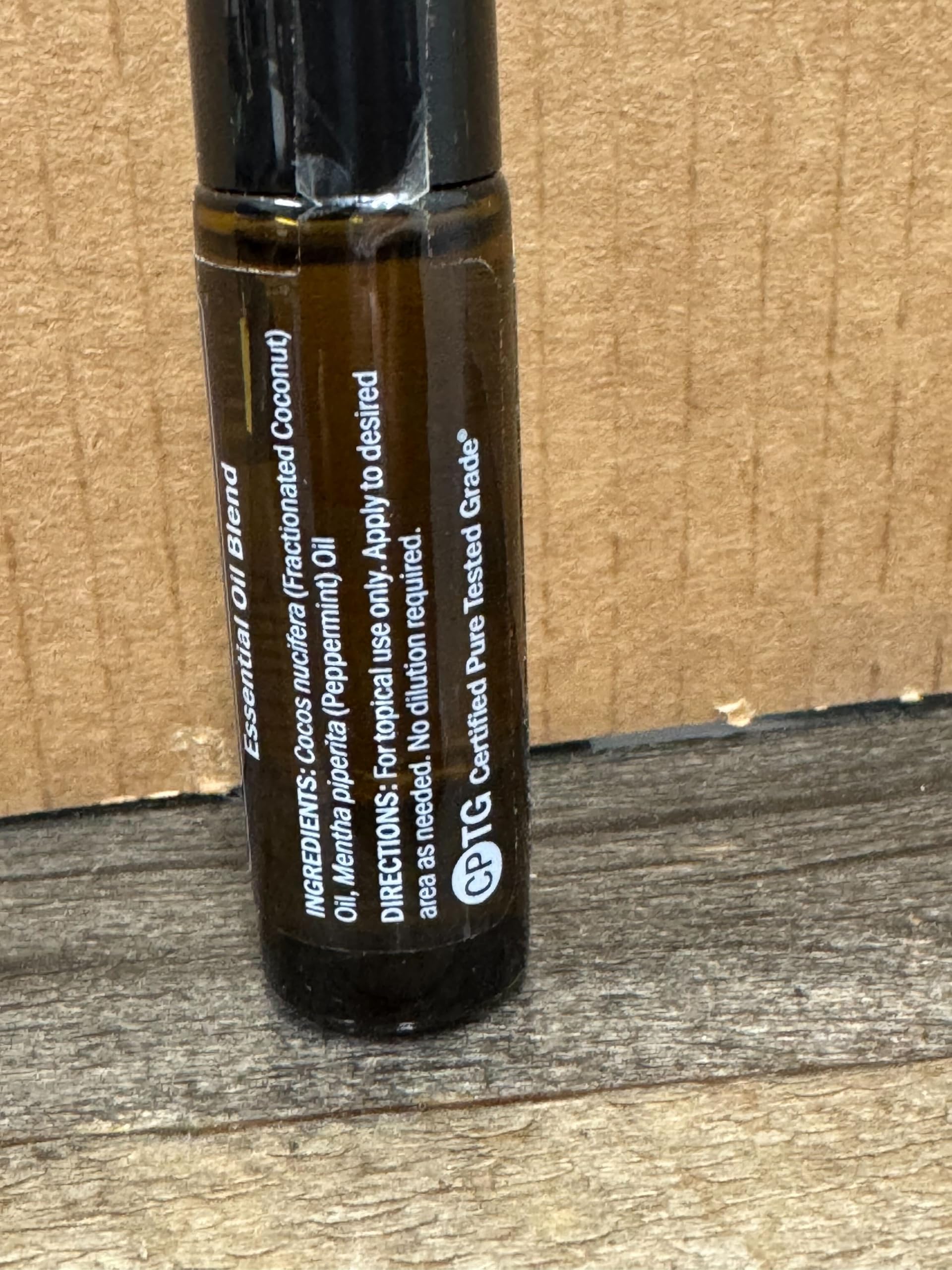 doTERRA Peppermint Touch on skin with cooling sensation.