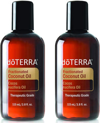 doTERRA fractionated coconut oil bottle ready to blend with essential oils for smooth application