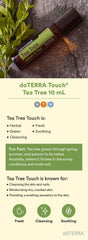 doTERRA Melaleuca Touch cap close-up showing easy grip for quick applications