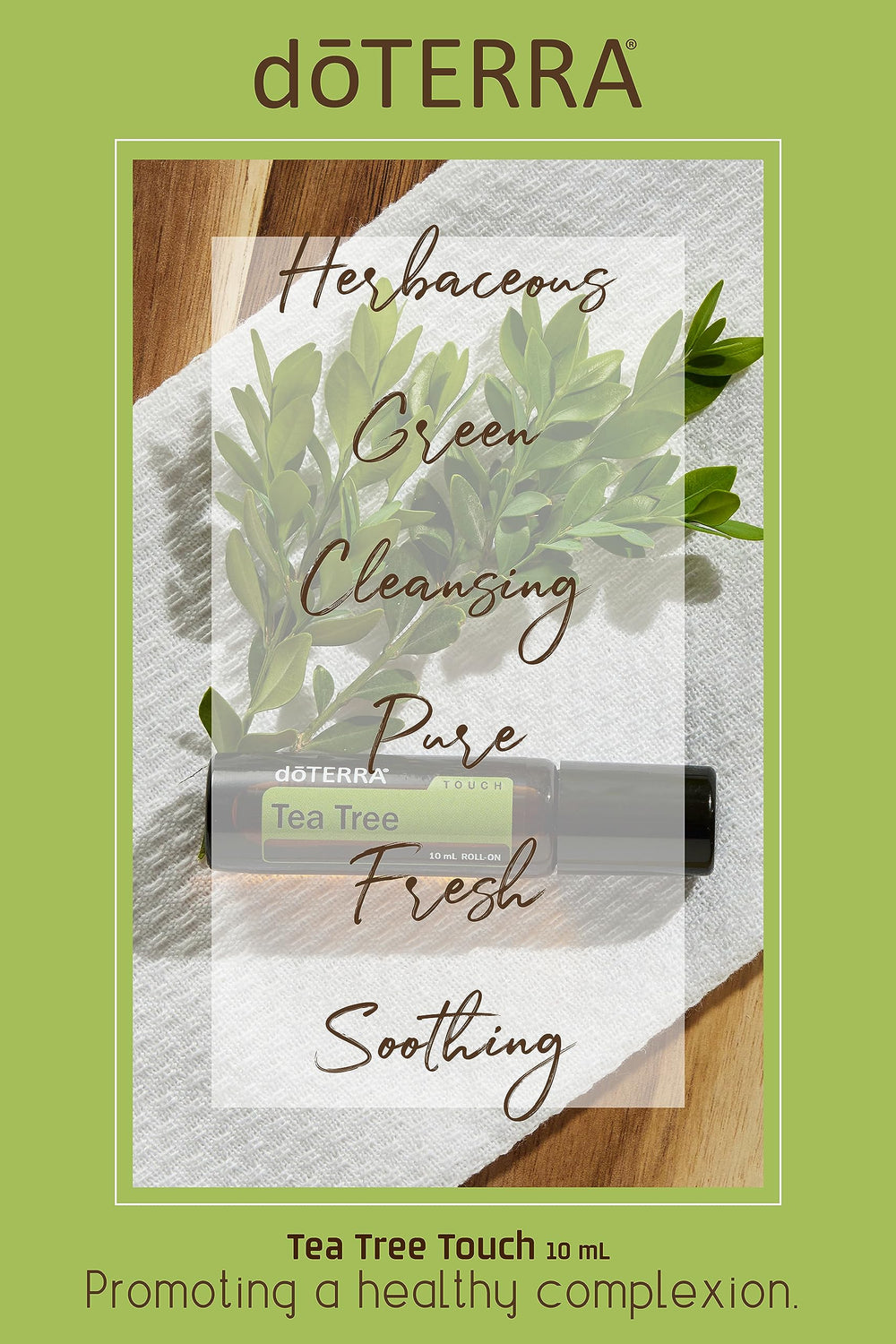 doTERRA Melaleuca Touch roll-on usage demonstrates convenient on-skin application