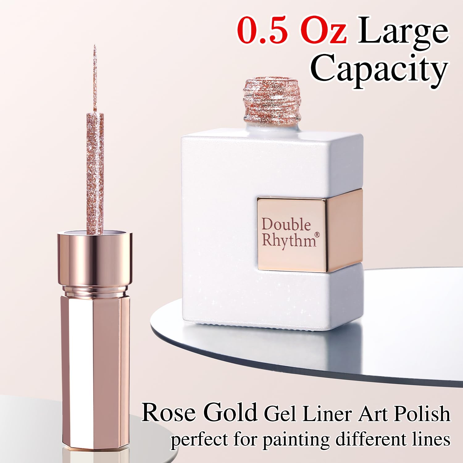 Double Rhythm 15ml Gel Nail Polish bottle designed for at-home manicures.