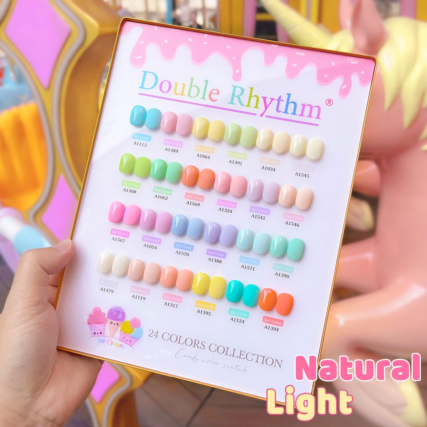 Double Rhythm 15ml gel polish bottle showcasing premium pigment.