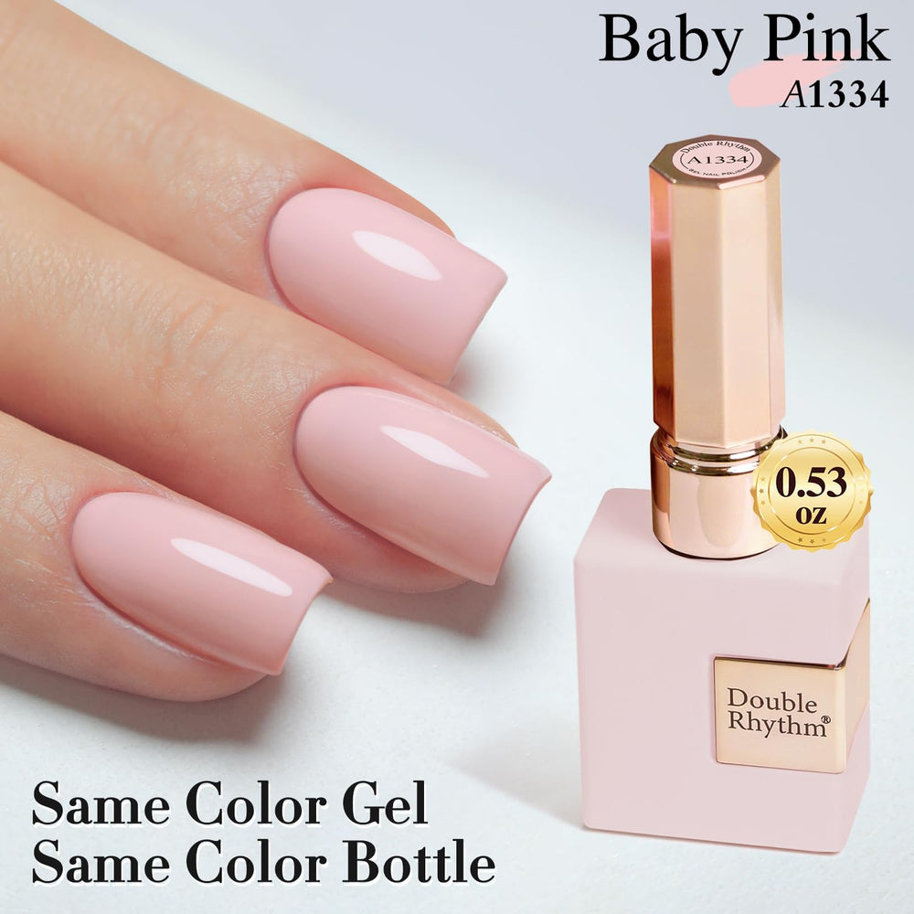 Double Rhythm 28-day wear gel polish demonstrates durable color on swatch.