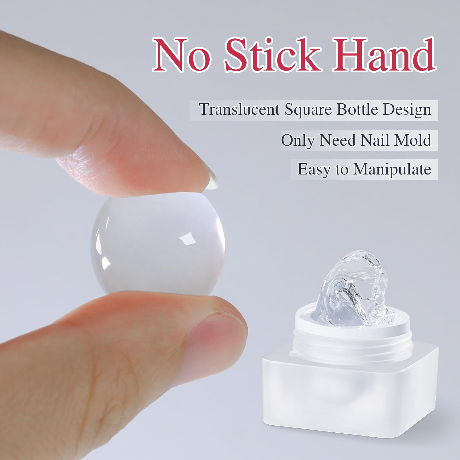 Double Rhythm 3D Nail Gel Soft Kneadable texture ready to shape
